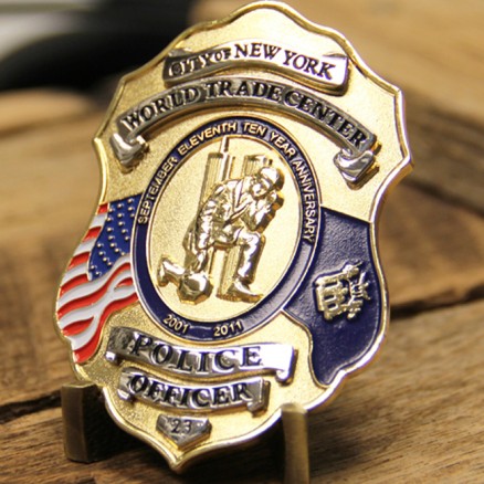 9/11 Police Officer Badge