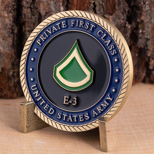 Army Private First Class E3 Challenge Coin