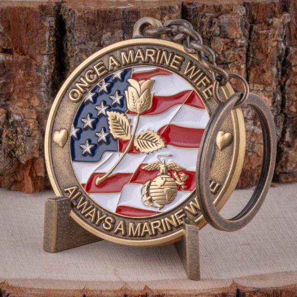 Marine Wife Keychain