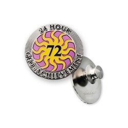 Pin 24 Hours 72 Caches Geo-Achievement