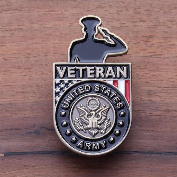 Army Veteran Salute Pin