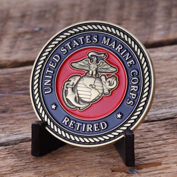 Marine Corps Retired Service Coin