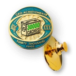 Geo-Achievement Pin 30000 Finds