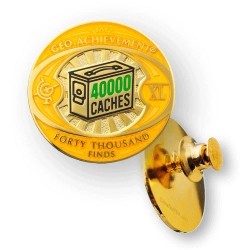 Geo-Achievement Pin 40000 Finds