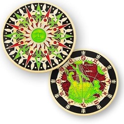 Compass Rose Geocoin 10th Anniversary - Puppis