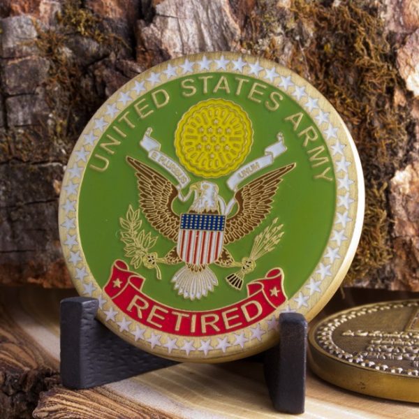 Army Retired Coin