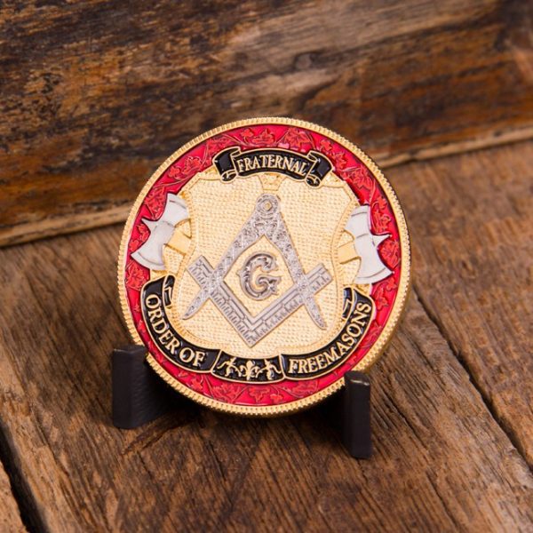 Engravable Freemason Challenge Coin