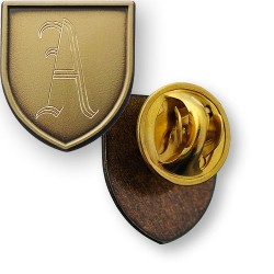 Shield Pin - one letter