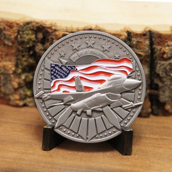 F-16 Fighting Falcon Aircraft Challenge Coin