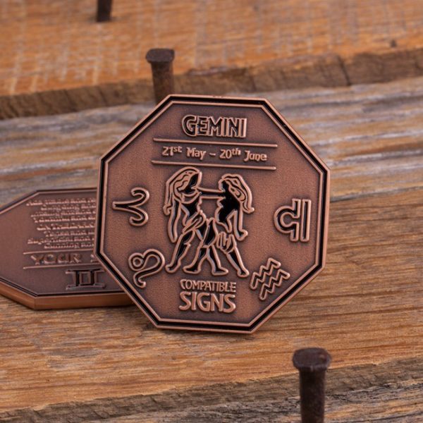 Gemini Zodiac Coin