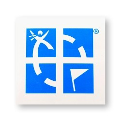 Geocaching.com Blue sticker 3x3