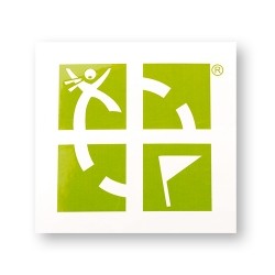 Geocaching.com Green sticker 3x3