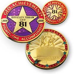 Difficulty Terrain 81 Grid Geo-Achievement set