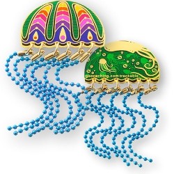 Jellyfish Geocoin - Blue