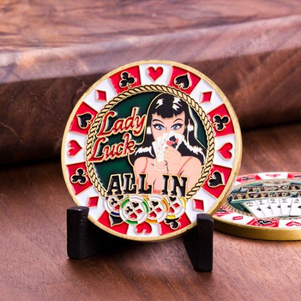 Lady Luck Texas Hold'em Coin