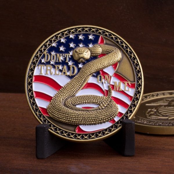 Don't Tread On Me Marine Corps Coin