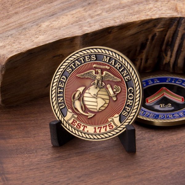 Marine Private First Class E2 Challenge Coin