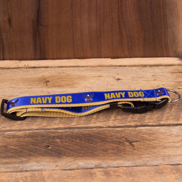 Navy Dog Collar