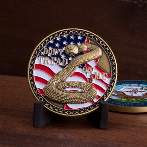 Don't Tread On Me Navy Coin