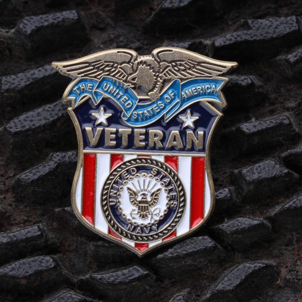 Navy Veteran Pin