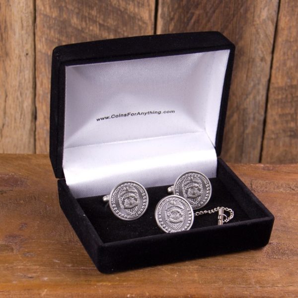 Police Officer Cufflinks and Tie-Tack Set