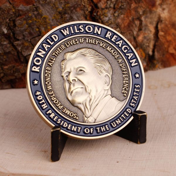 Ronald Reagan Marine Quote Challenge Coin