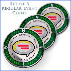 Event Geocoin - Regular - 3 set