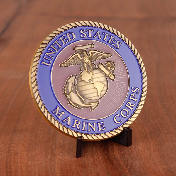 Marine Corps 3" EGA Color Adhesive Medallion USMC