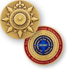 Zero Milestone - antique bronze