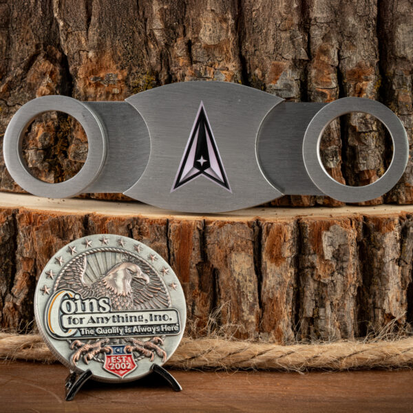 Space Force Cigar Cutter - Closed back design