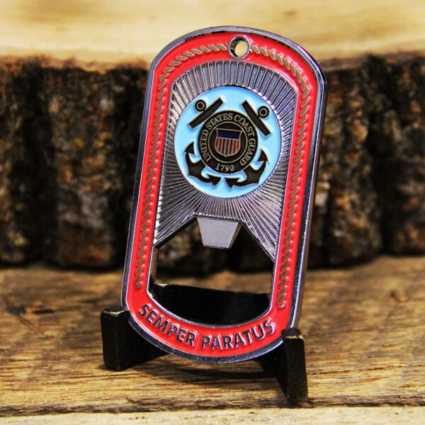 Coast Guard Bottle Opener Challenge Coin