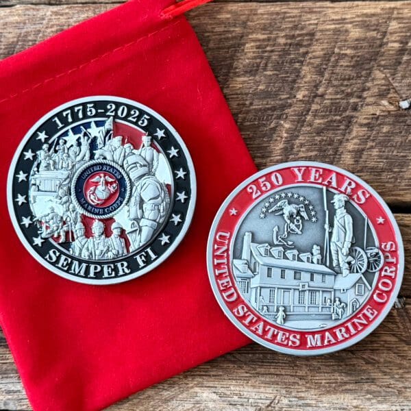 Limited Edition Marine Corps 250th Anniversary Challenge Coin
