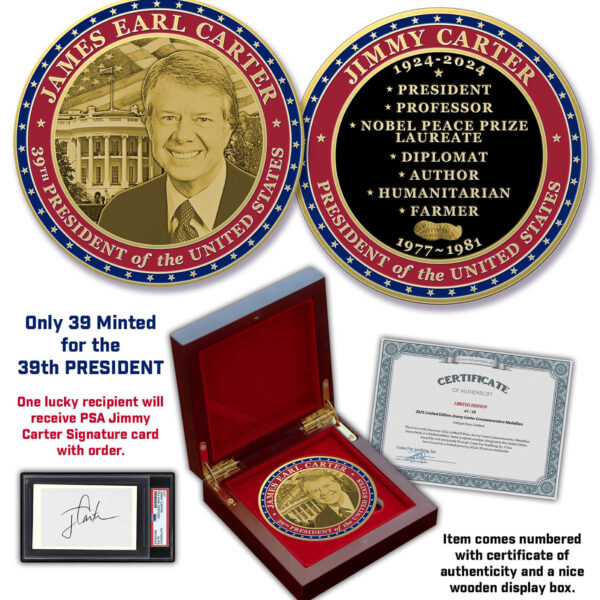 Limited Edition Jimmy Carter Commemorative Coin