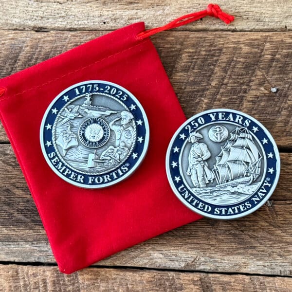 Limited Edition U.S. Navy 250th Anniversary Challenge Coin