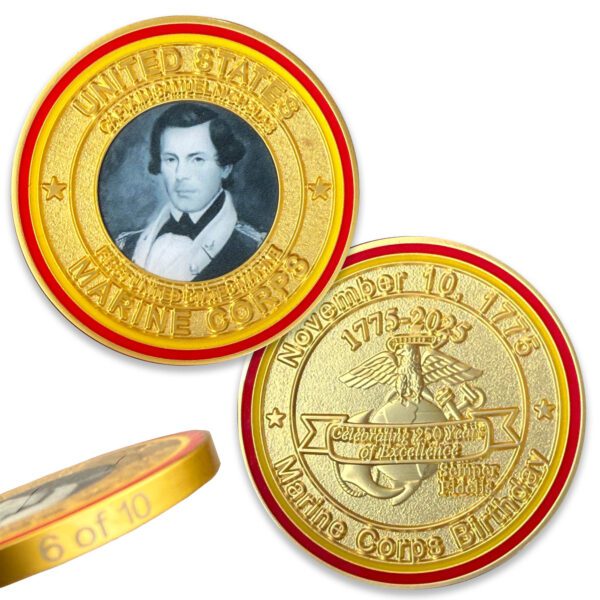 Ultra Limited Edition 250th Marine Corps Birthday Coin 2025 &ndash; First Marine Captain Samuel Nicholas