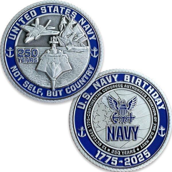 2025 U.S. Navy Birthday 250th Coin