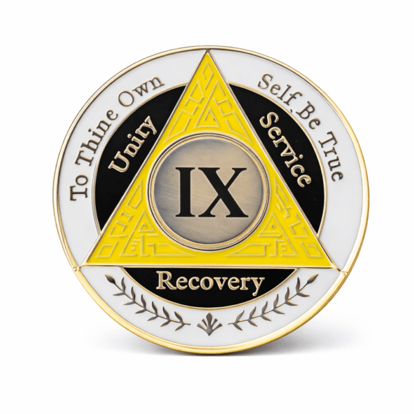 AA Coin - 9 Year - Yellow White Black