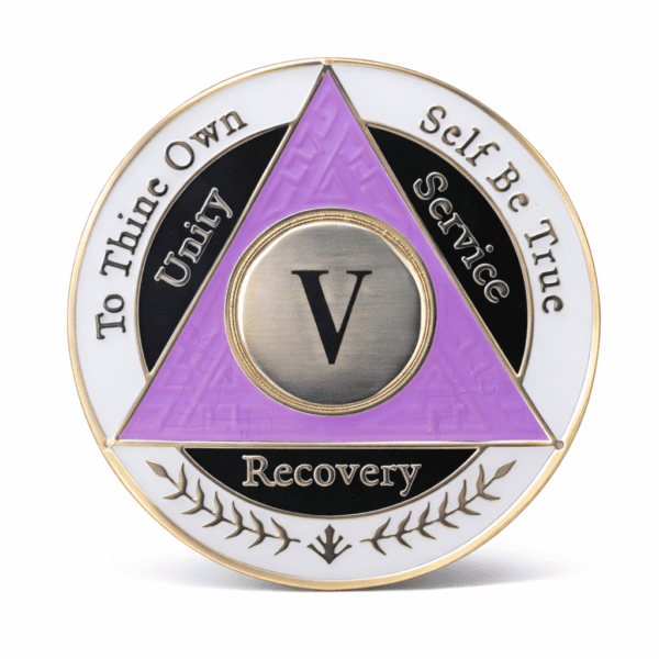 AA Coin - 5 Year - Purple White Black