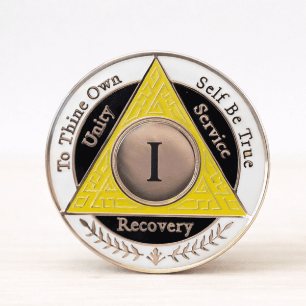 AA Coin - 1 Year - Yellow White Black