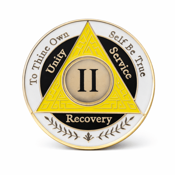 AA Coin - 1 Year - Yellow White Black