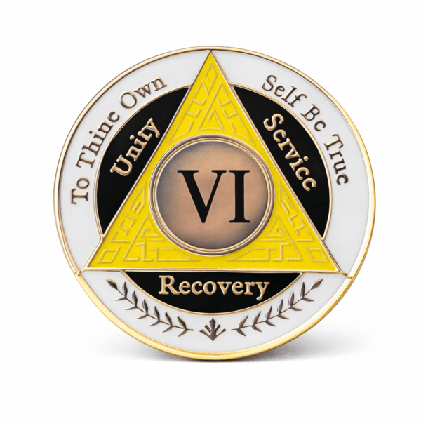 AA Coin - 6 Year - Yellow White Black