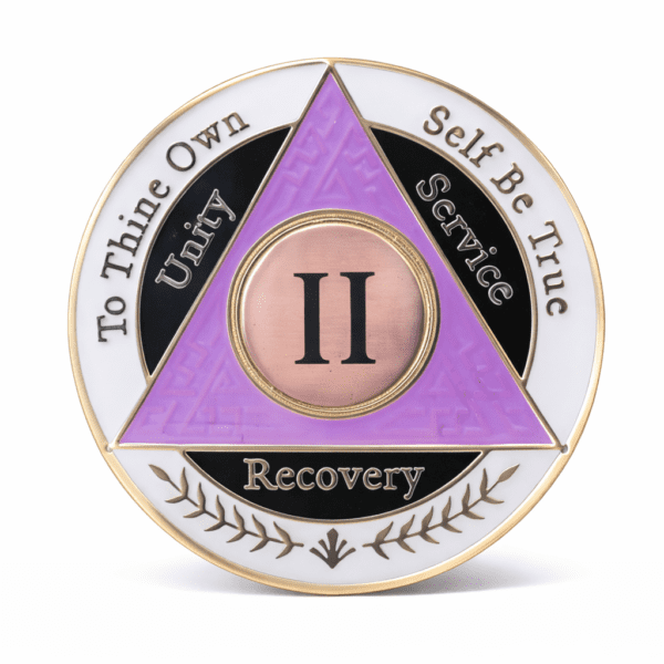 AA Coin - 2 Year - Purple White Black