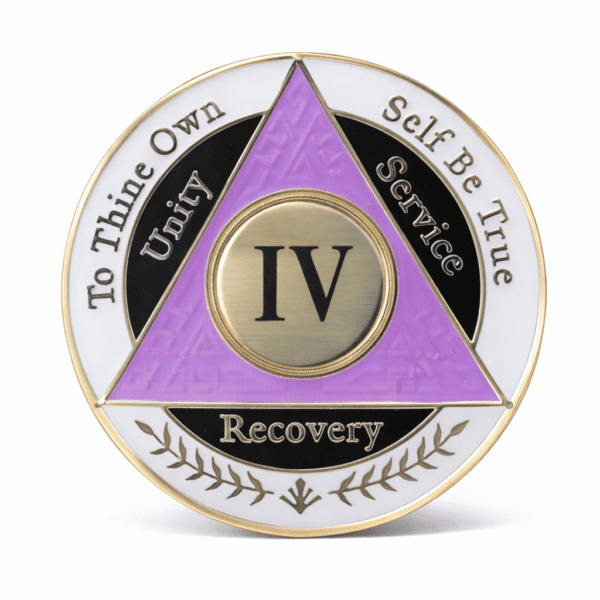 AA Coin - 4 Year - Purple White Black