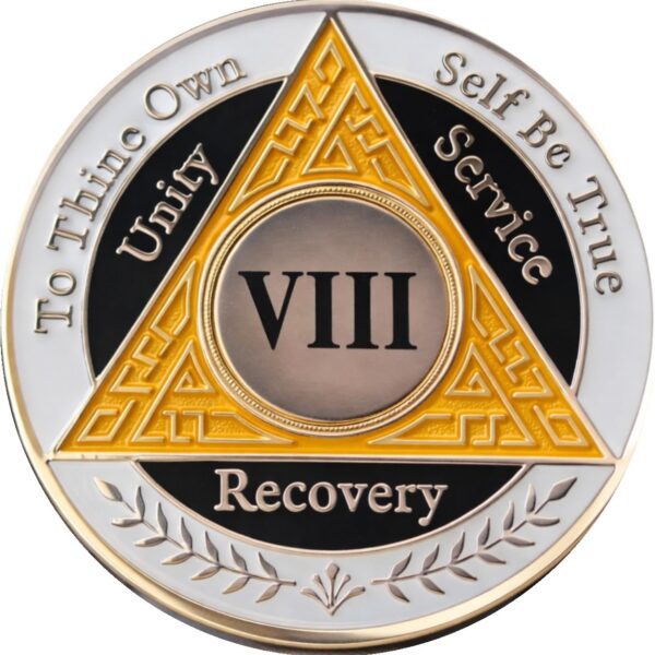 AA Coin - 8 Year - Orange White Black