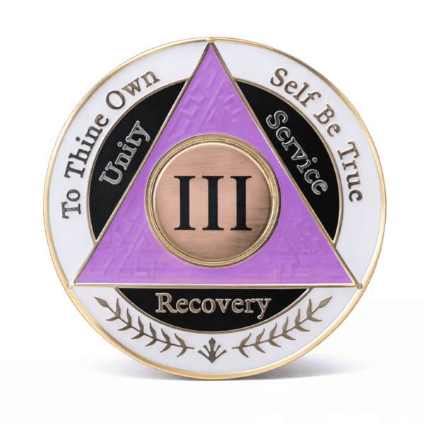 AA Coin - 3 Year - Purple White Black