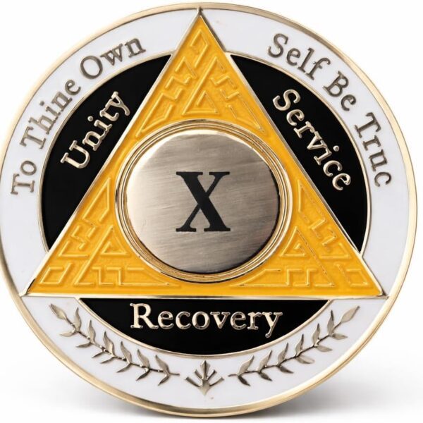 AA Coin - 10 Year - Orange White Black