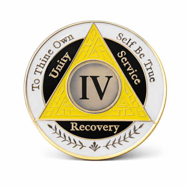 AA Coin - 4 Year - Yellow White Black