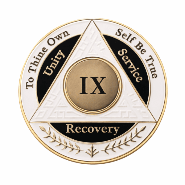 AA Coin - 9 Year - White Black