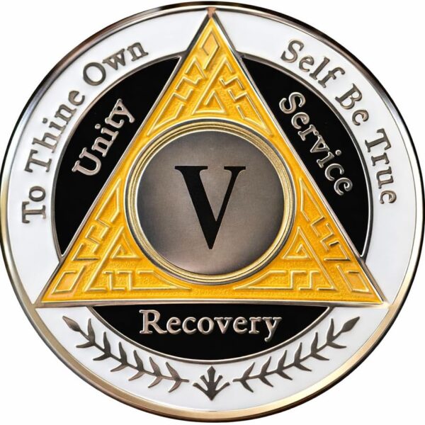 AA Coin - 5 Year - Orange White Black