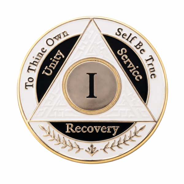 AA Coin - 1 Year - White Black